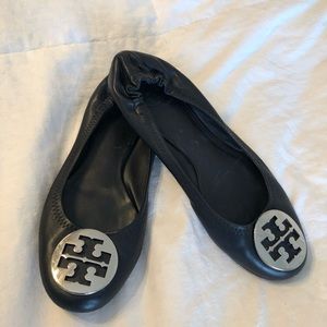 Tori Burch Black Flats